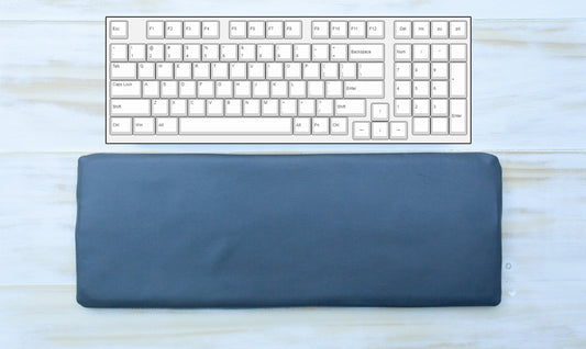 Typing wrist rest cushion, low profile