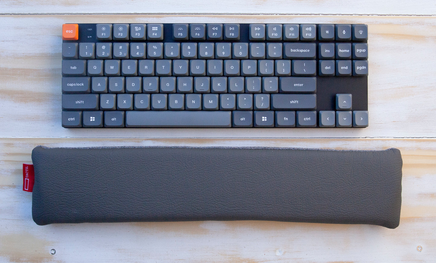 Typing wrist rest cushion, slim, low profile