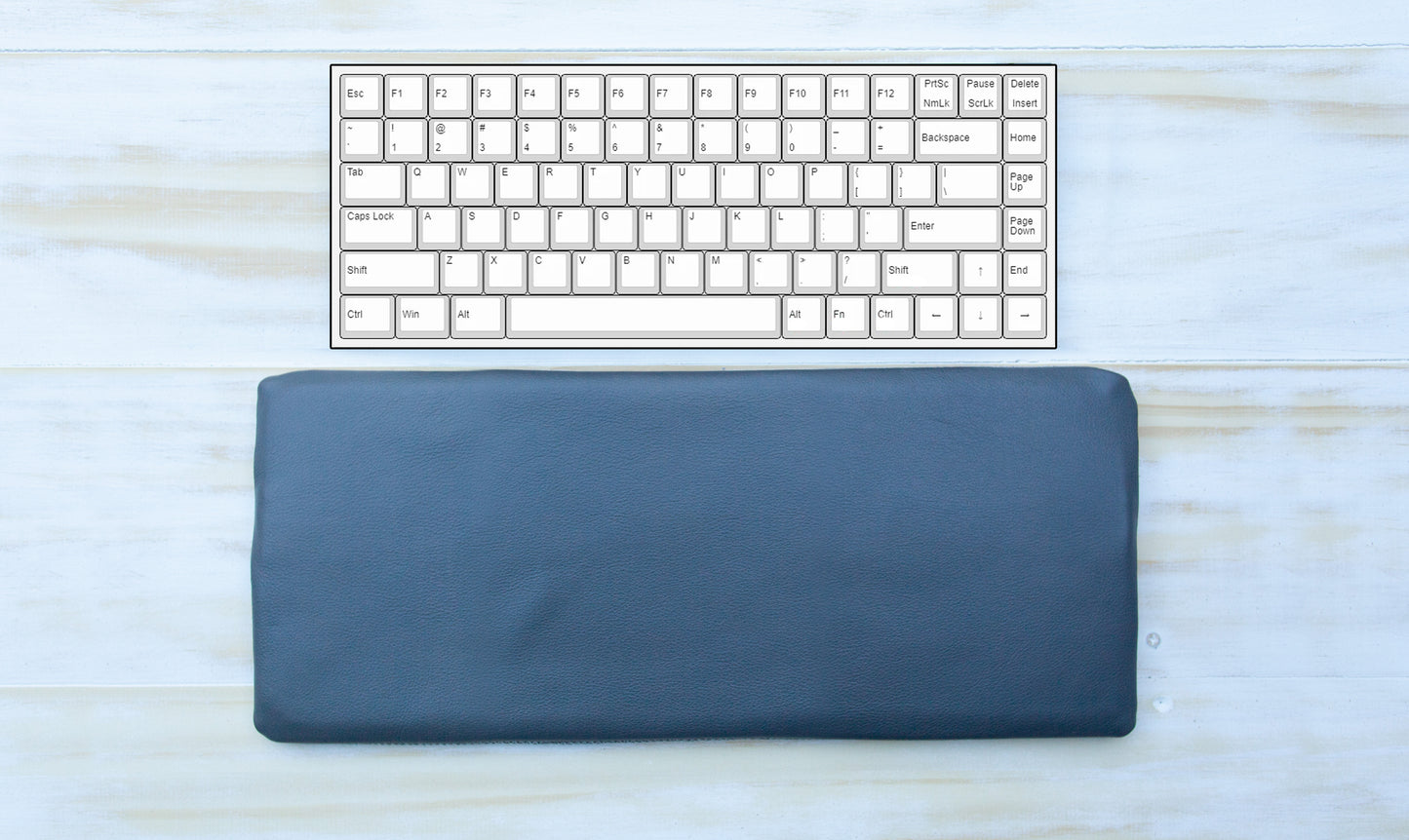 Typing wrist rest cushion, low profile