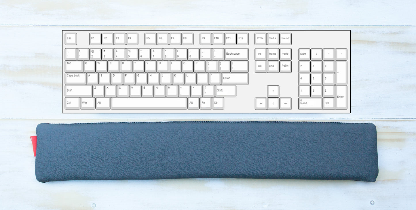Typing wrist rest cushion, slim, low profile